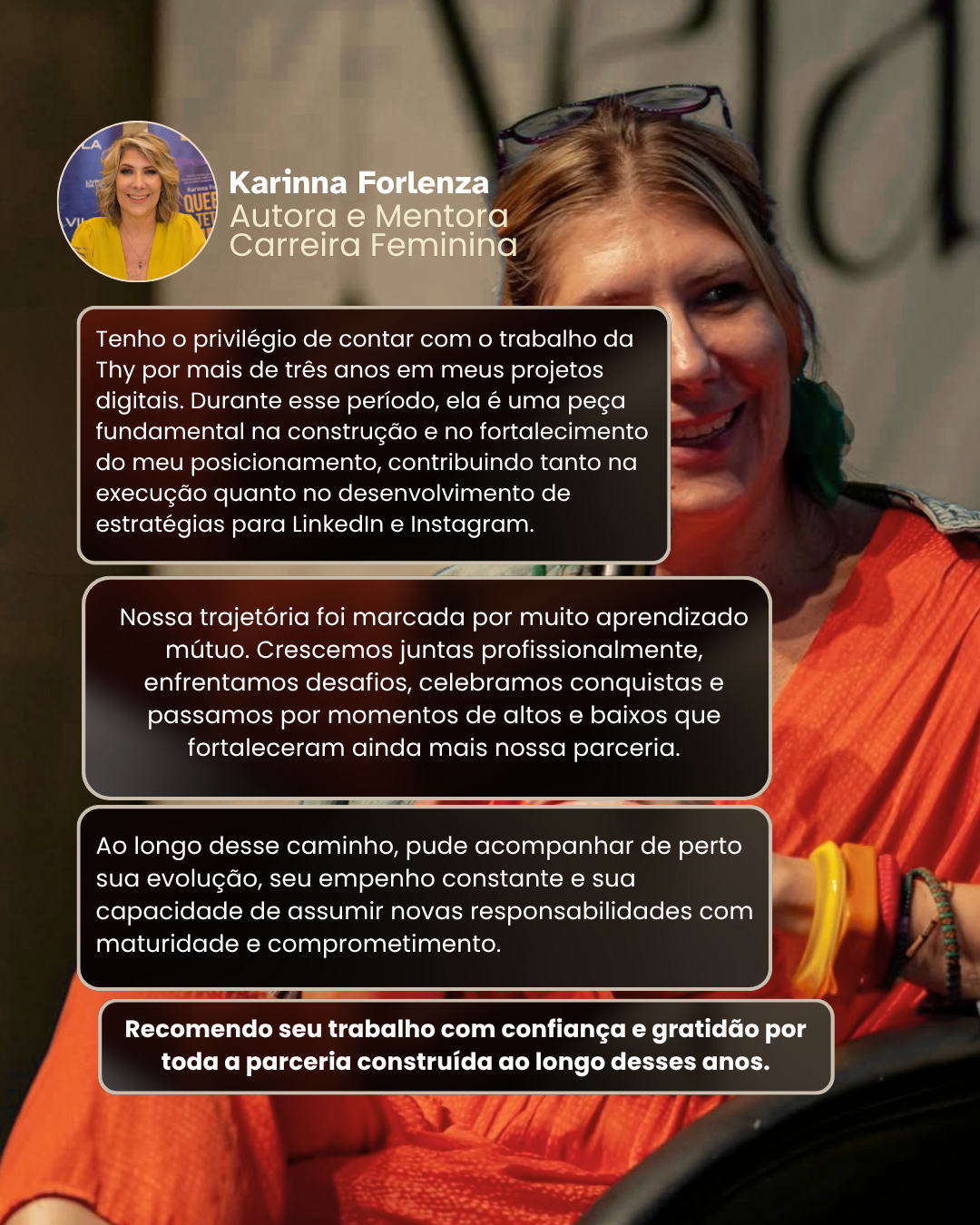 Depoimento de Karinna Forlenza